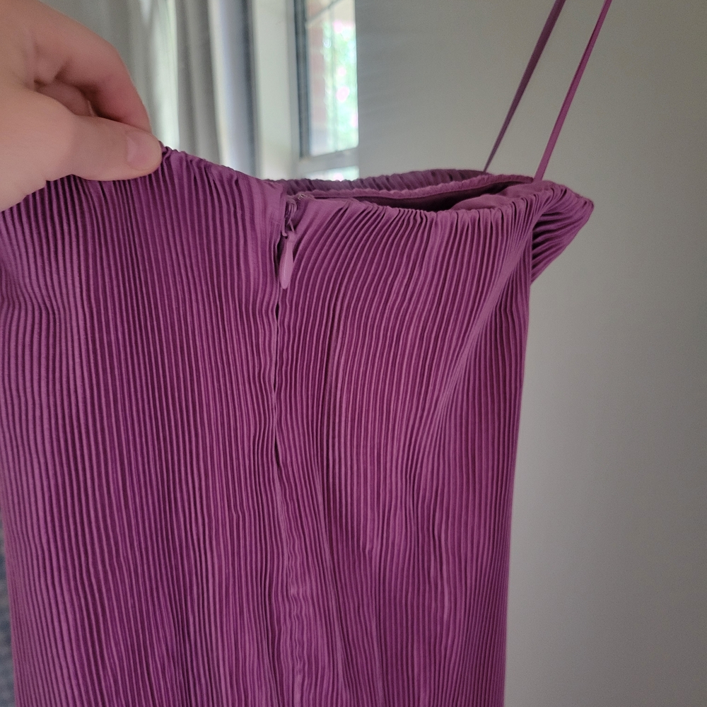 Abercrombie & Fitch Lilac Pleated Dress - Picture 8 of 8